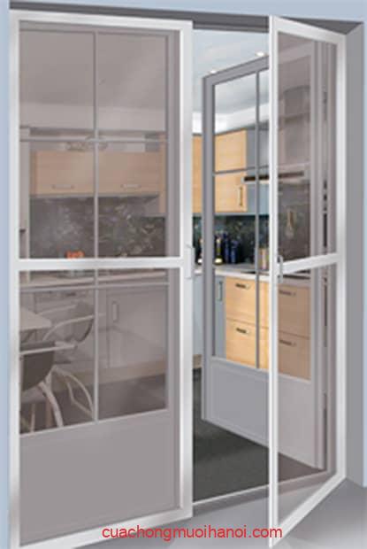 cửa chống muỗi mở quay